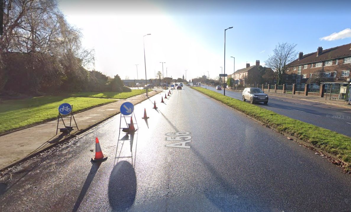 Future of controversial A56 cycle lanes in Trafford to be decided